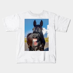 Funny Horse Kids T-Shirt